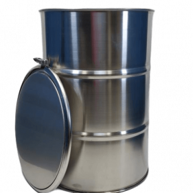 30 gallon open top stainless steel barrel