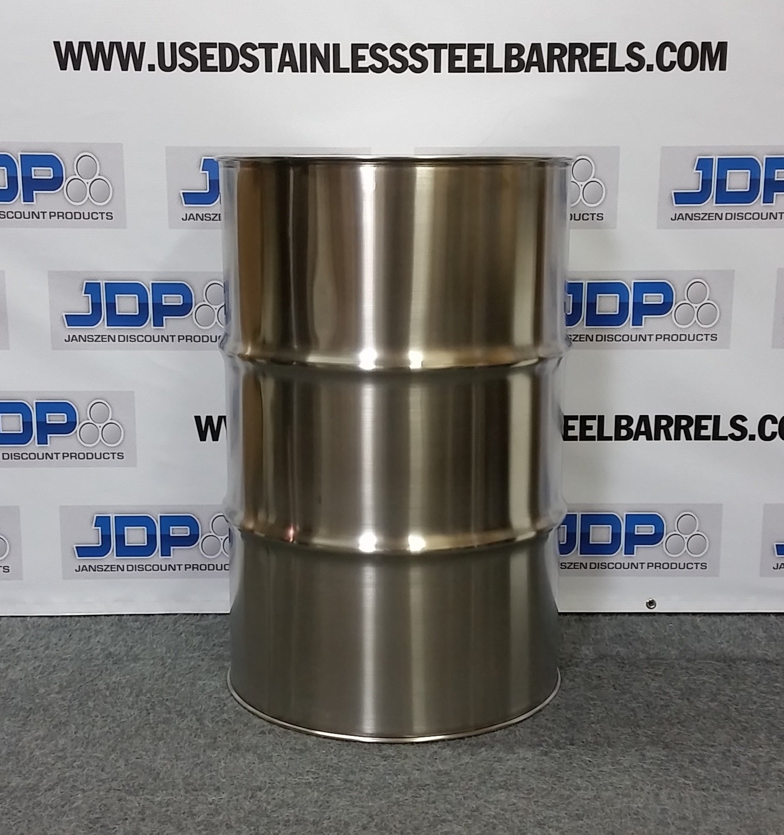 New 55 Gallon Stainless Steel Barrel