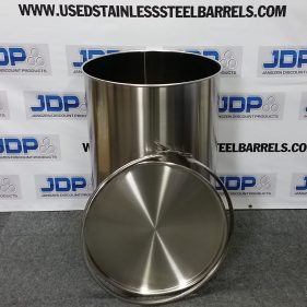 crevice free stainless steel drum