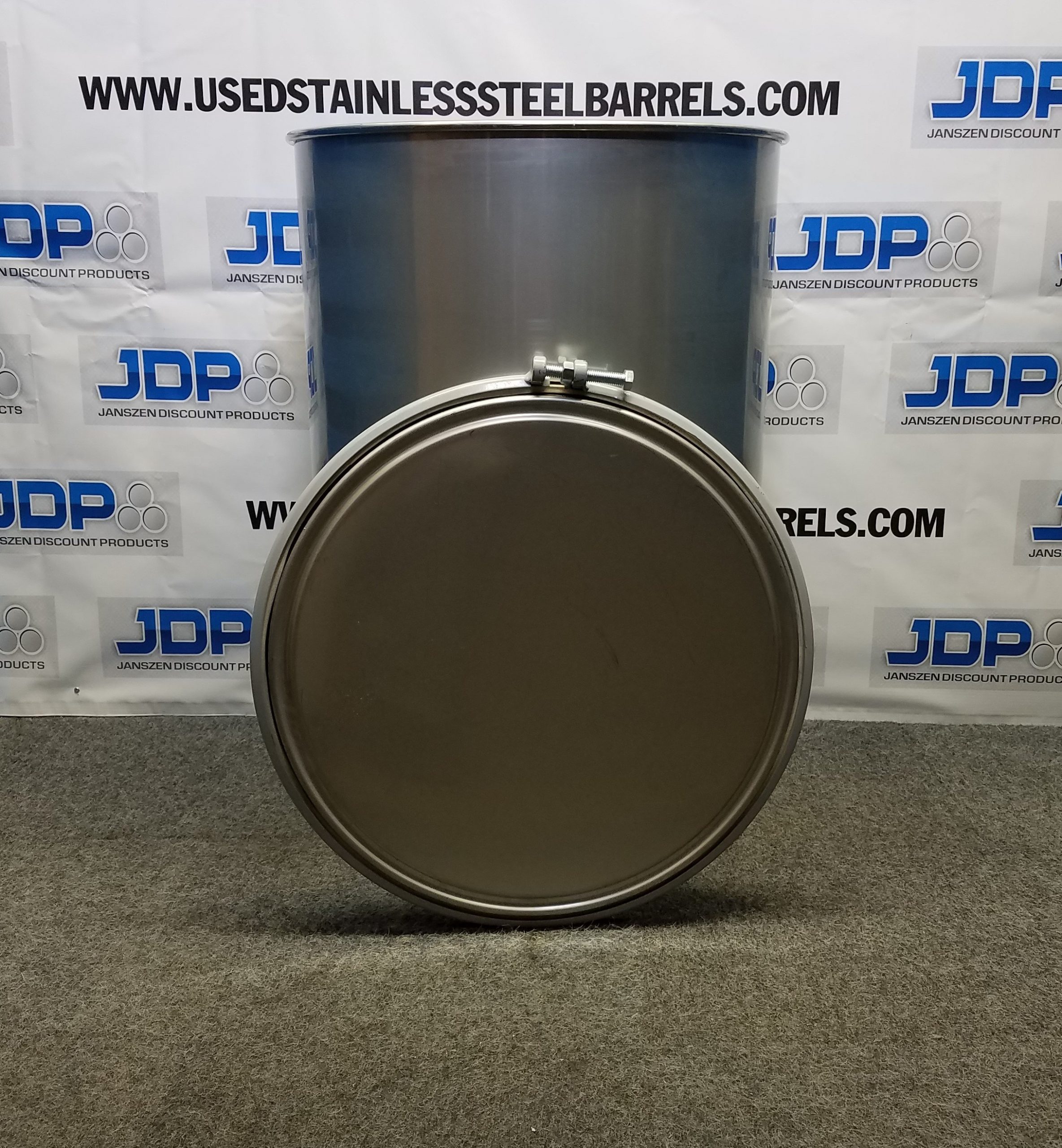 85 gal 304 NEW stainless Open Head Barrel Crevice Free (1.5mm)