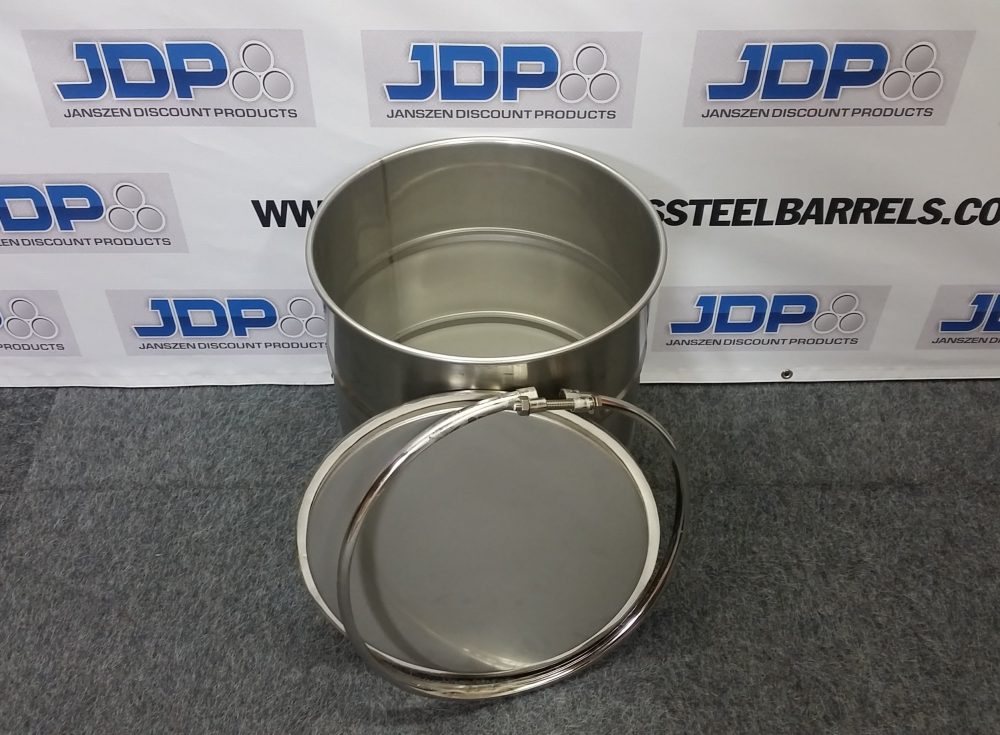 Stainless steel open top drum