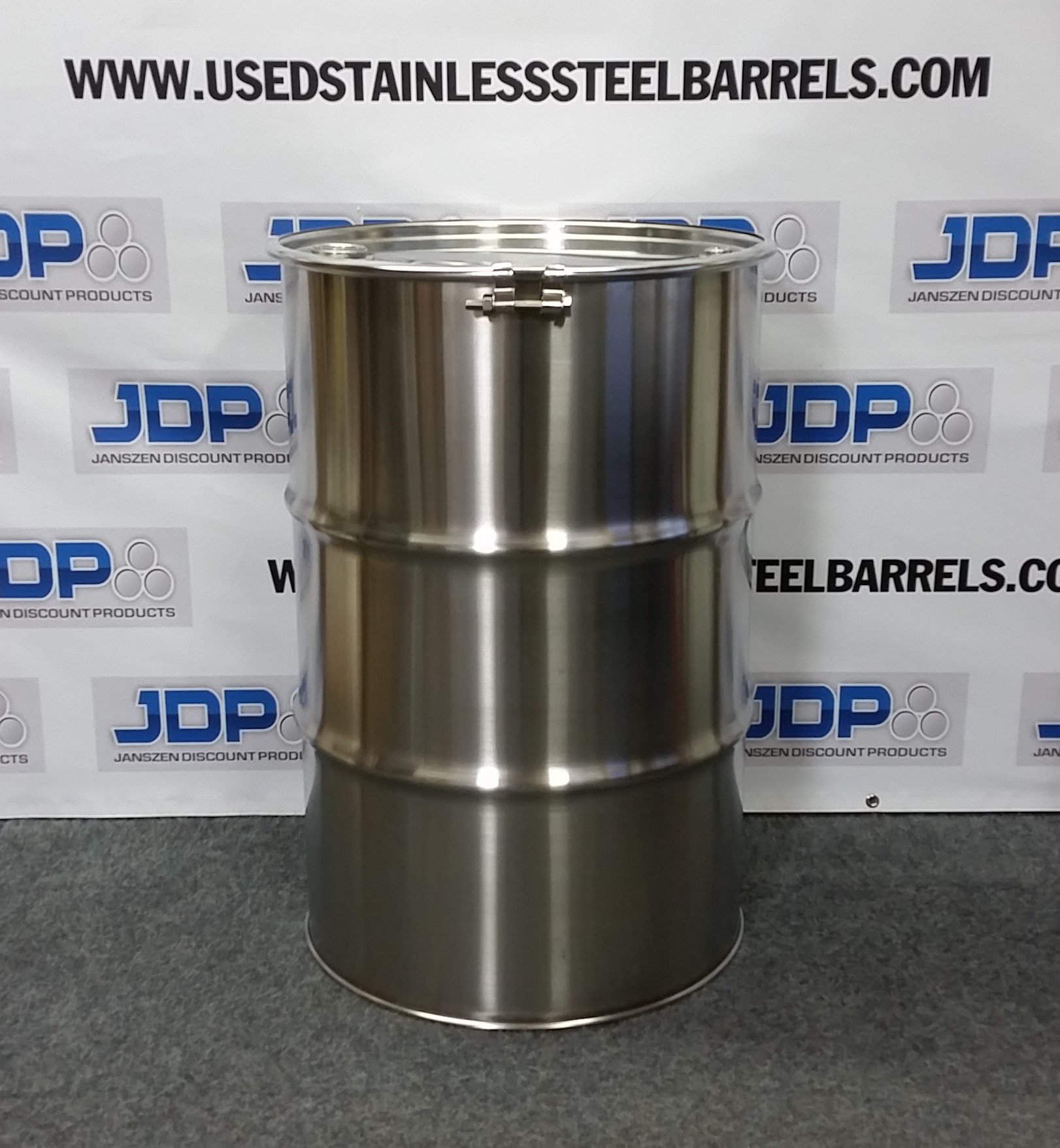 New 55 Gallon Seamless Stainless-Steel Drum – 316ss, Open Top & Food Grade