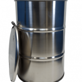 30 gallon open top stainless steel barrel