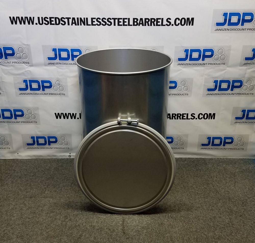 55 gallon sanitary stainless steel drum