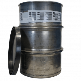 Used 55 gallon open top stainless steel barrel